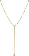 Zoë Chicco Diamond Bead Chain Lariat Necklace