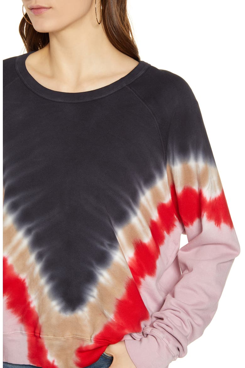 Flying Varsity Crewneck Sweatshirt, Alternate, color, BLACK COMBO