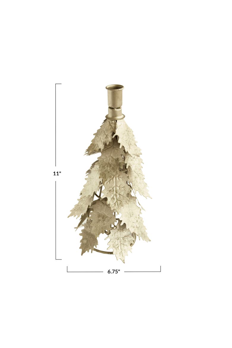 Metal Tree Shaped Taper Candleholder, Silver Finish, Alternate, color, Silver