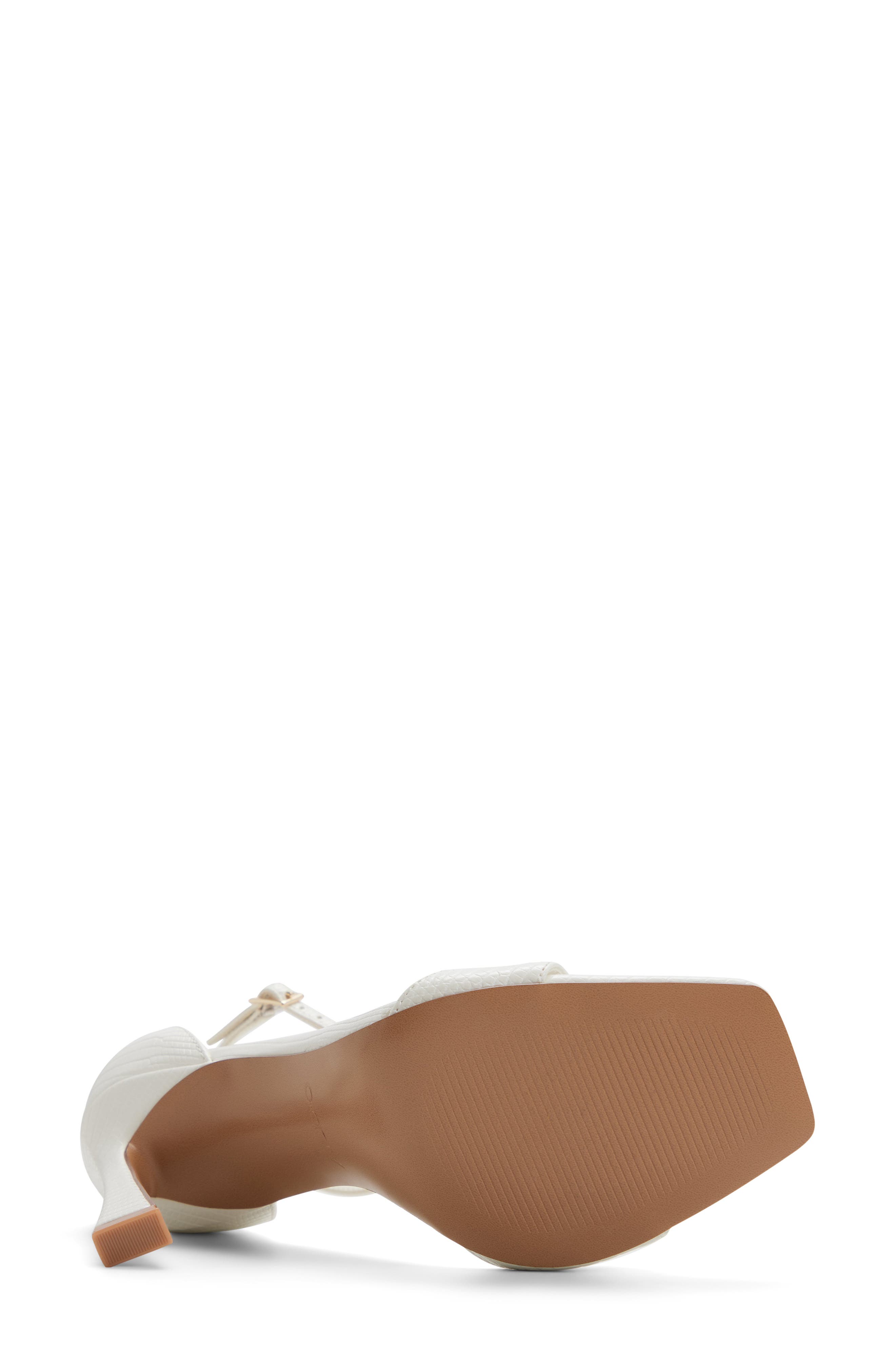 Evvie Ankle Strap Sandal, Alternate, color, WHITE