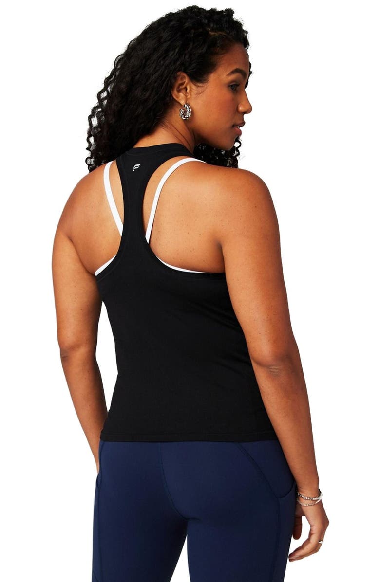 Fabletics Women
s Feather Tech+ Racerback Tank, Alternate, color, Black