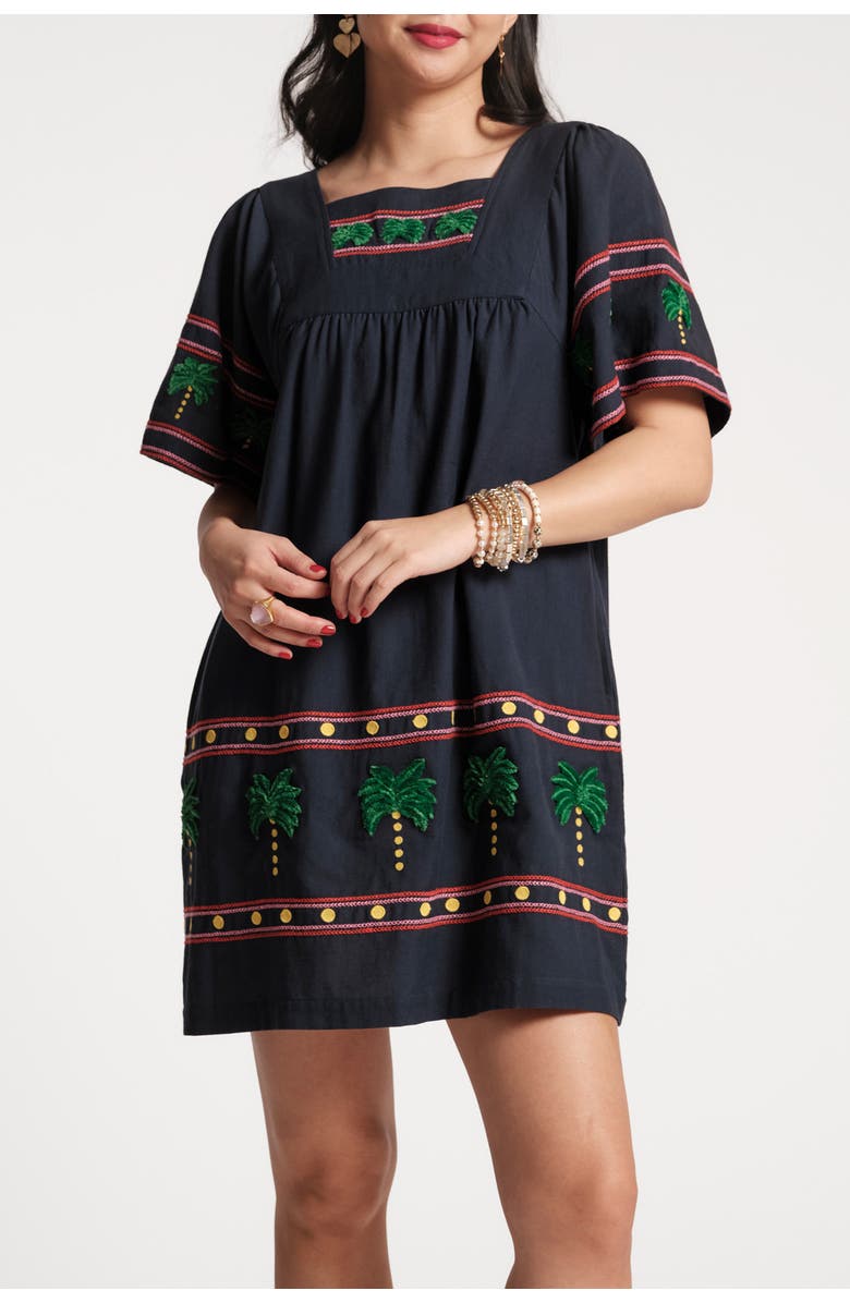 Frances Valentine Picnic Mini Palm Tree, Main, color, Navy/Multi