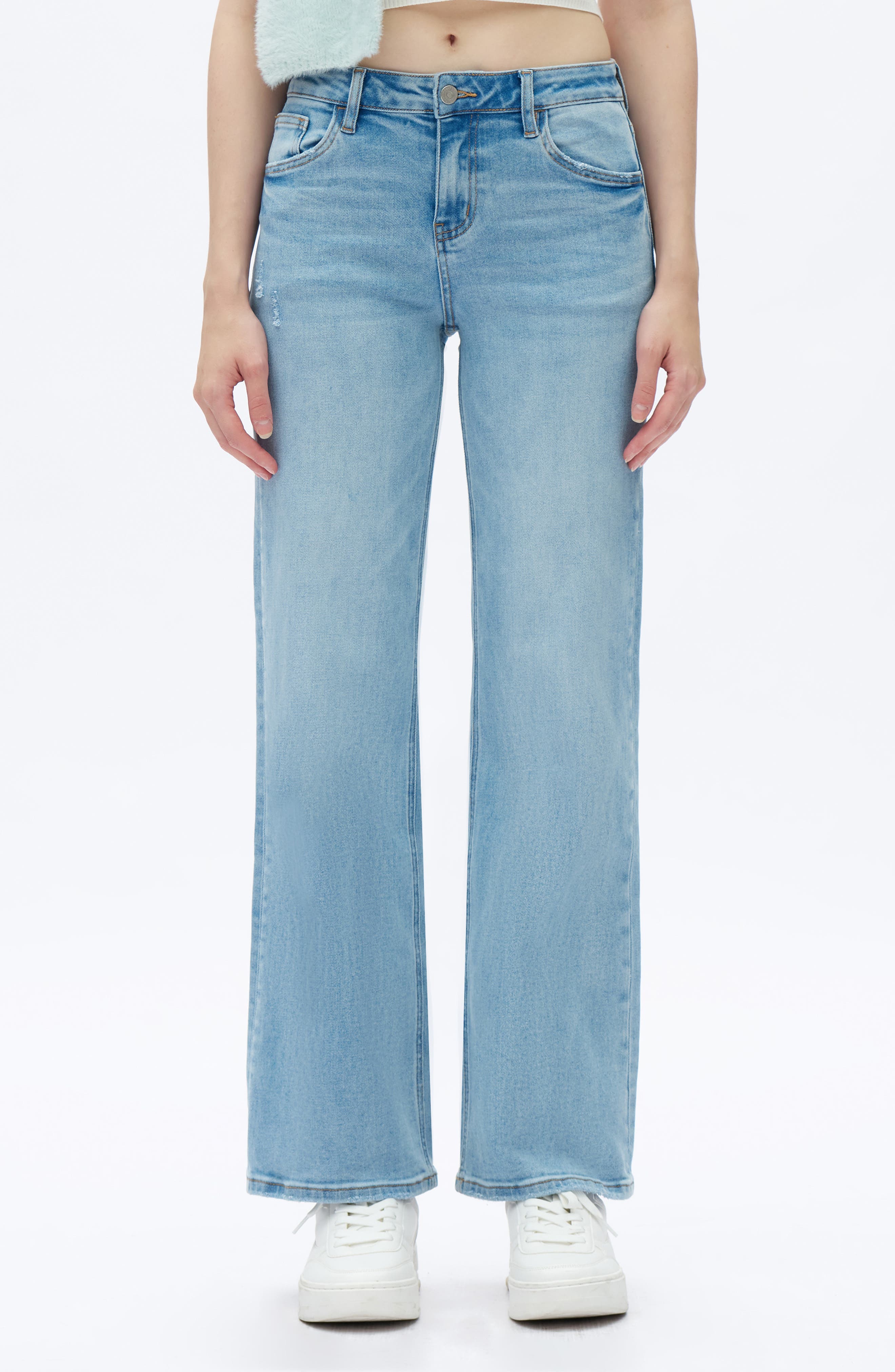 Mid Rise Wide Leg Jeans - image 3
