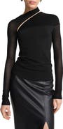 Marcella Zola Long Sleeve Cutout Top