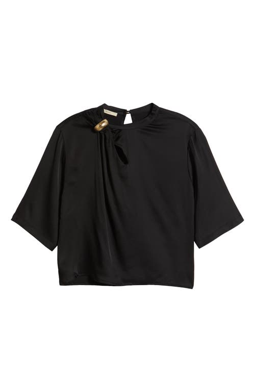 Sessun Sessùn Layla Ring Detail Top In Black