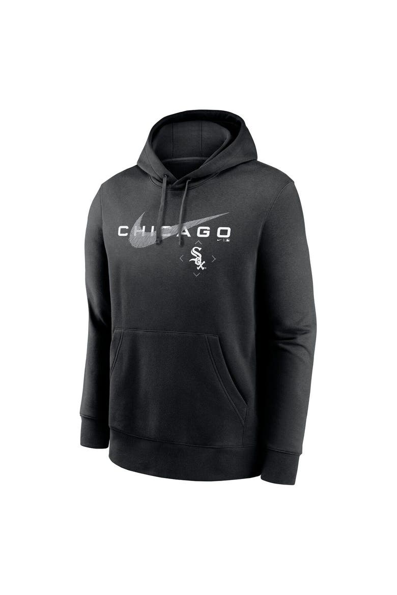 Men's Nike Black Chicago White Sox Big & Tall Over Arch Pullover Hoodie, Alternate, color, Black