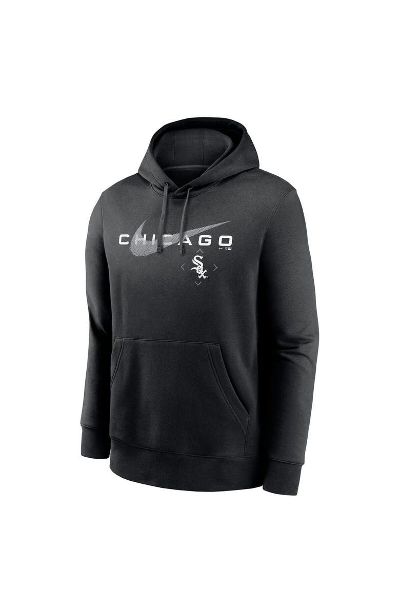 Nike Men's Nike Black Chicago White Sox Big & Tall Over Arch Pullover Hoodie, Alternate, color, Black