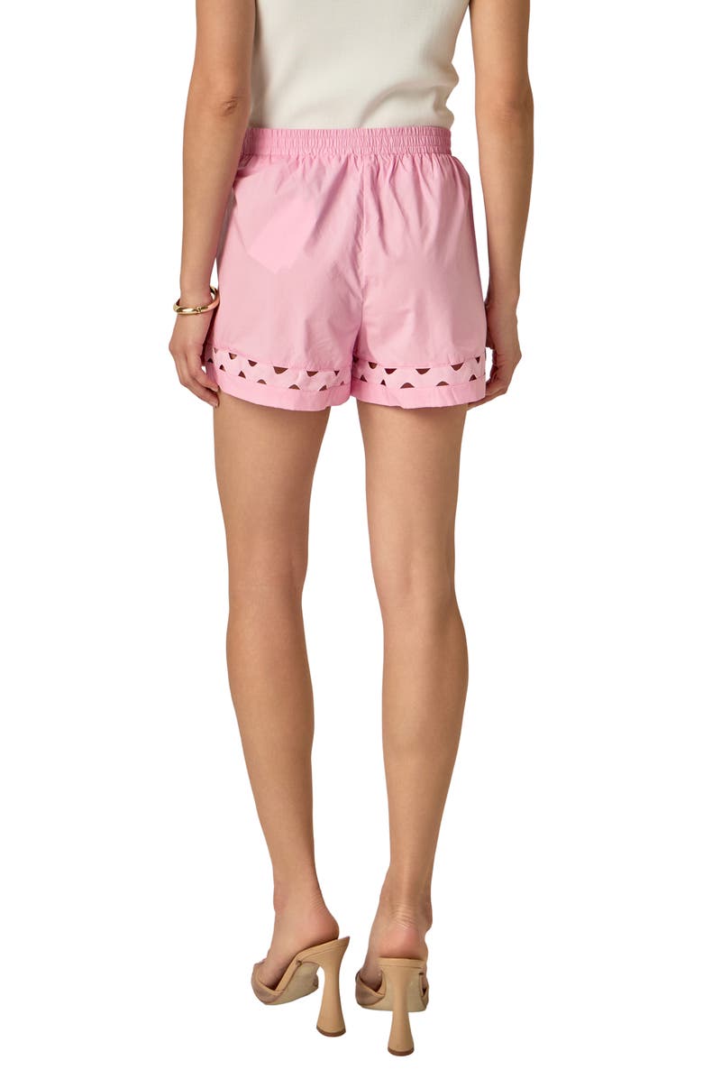 English Factory Rickrack Trim Cotton Shorts, Alternate, color, 