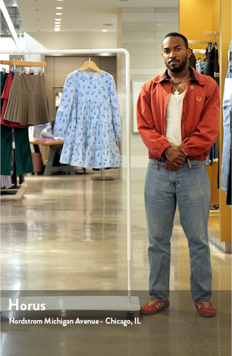 Kids' Long Sleeve Tiered Corduroy Dress, sales video thumbnail