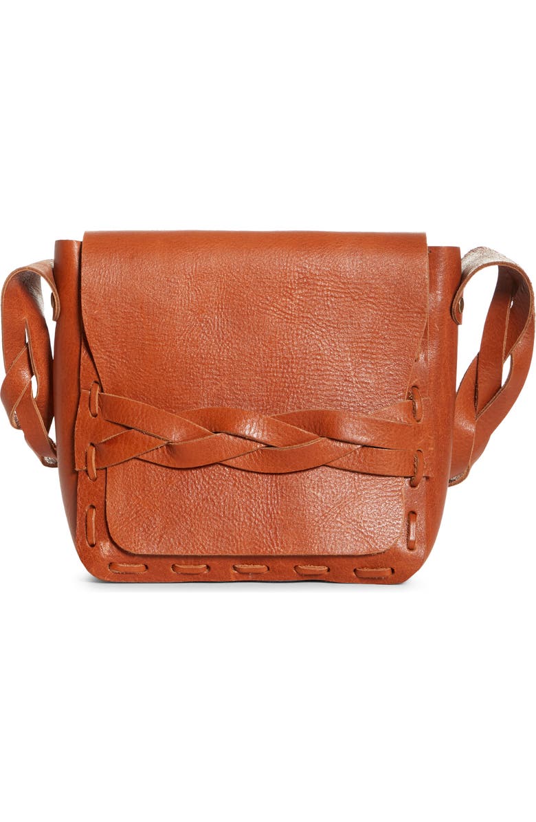 Anna Sui Lilou Leather Shoulder Bag, Main, color,