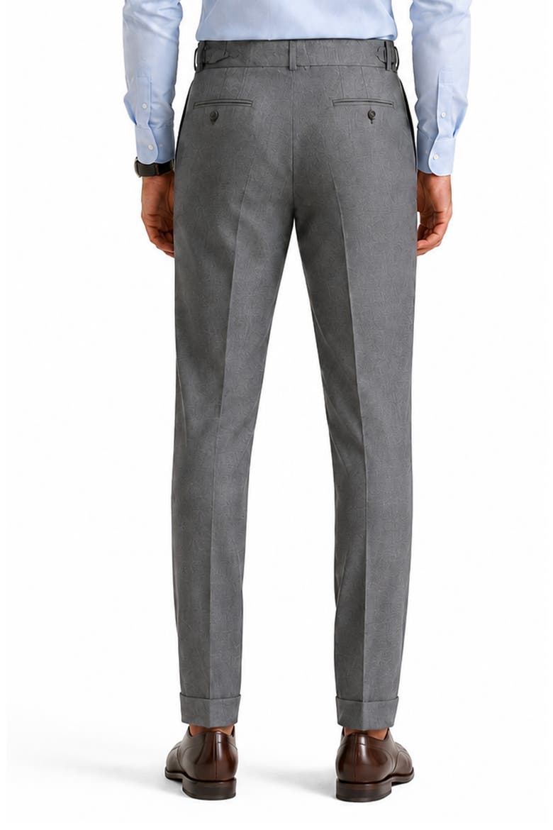Marthyr Pleated Trousers, Alternate, color, GREY