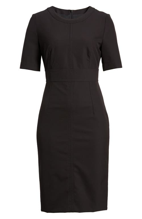 Hugo Boss Dirula Sheath Dress In Black