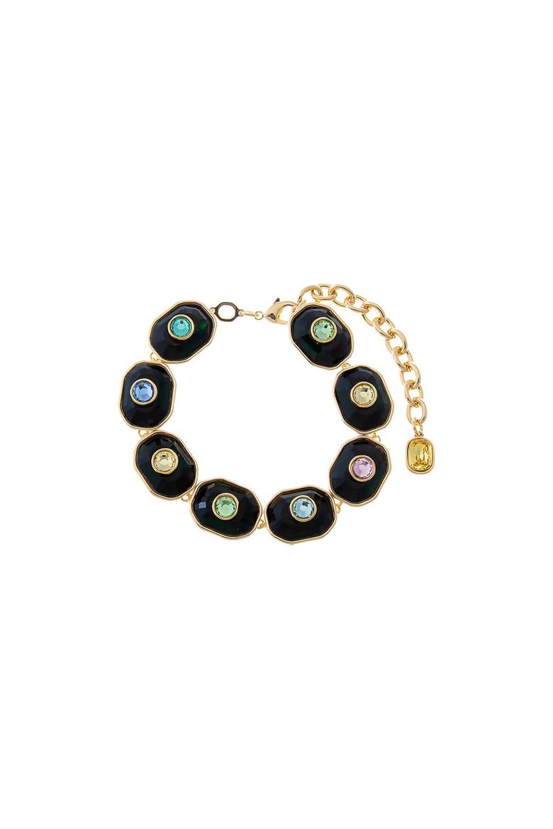 Midnight Charm Bracelet, Main, color, Onyx