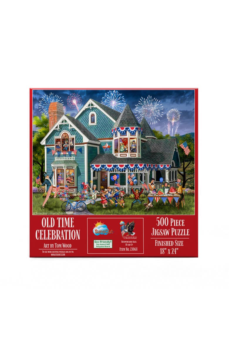 Sunsout Old time Celebration 500 piece Jigsaw Puzzle for Adults, Alternate, color, Multicolor