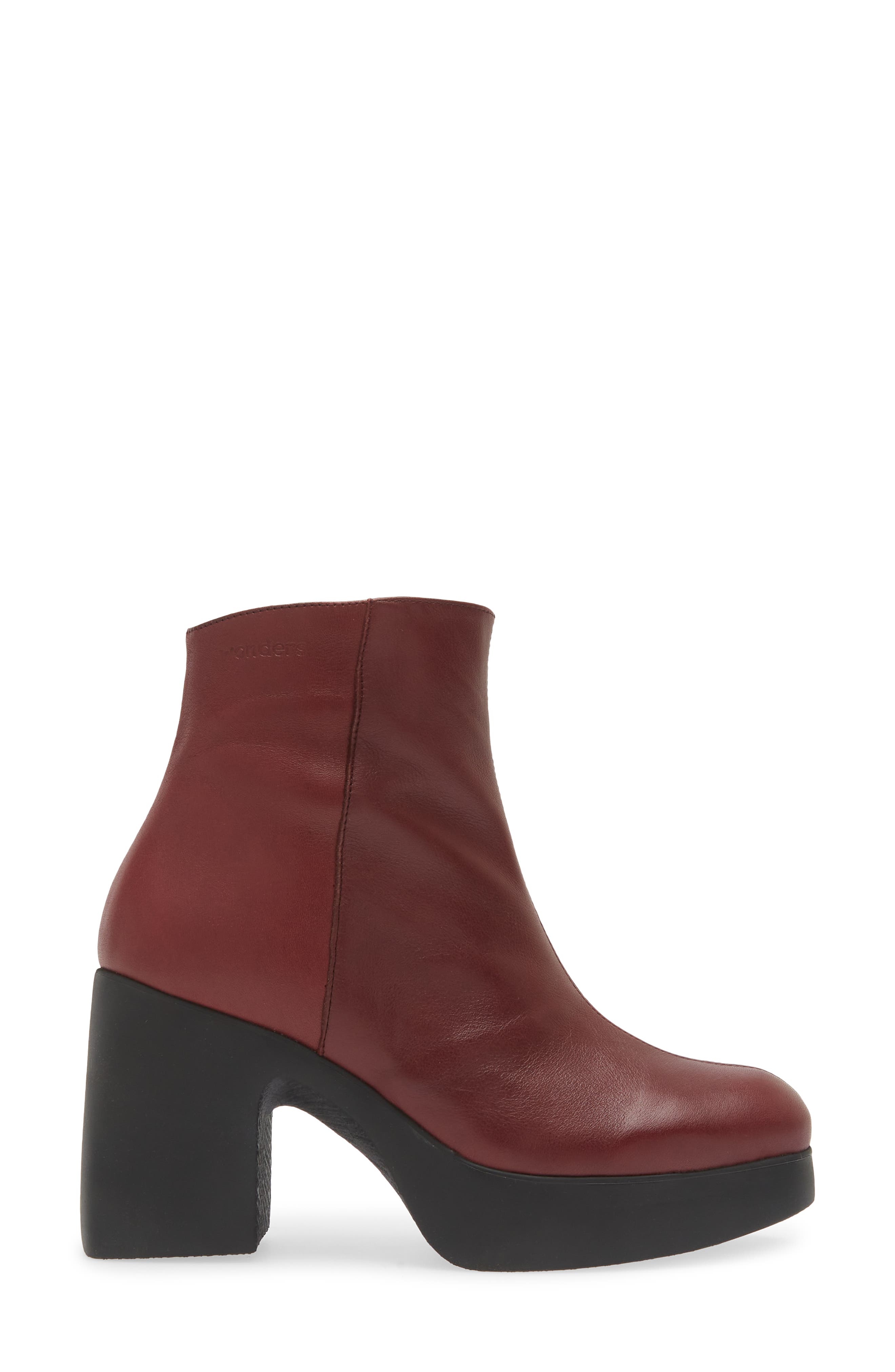 Wonders Lightweight Fashion Suede Boot, Alternate, color, Burgundy Leather