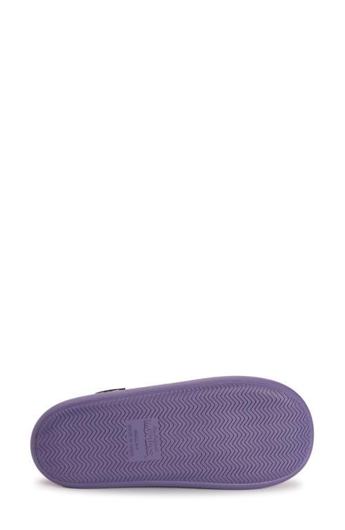 Muk Luks Bindi Faux Shearling Lined Clog In Purple