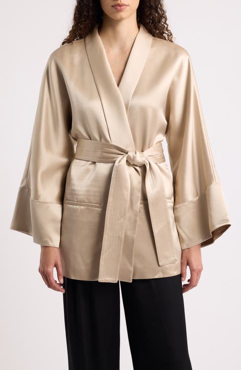 Savanna Belted Satin Jacket