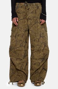 JADED LONDON Forest Camo Parachute Pants