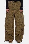 JADED LONDON Forest Camo Parachute Pants