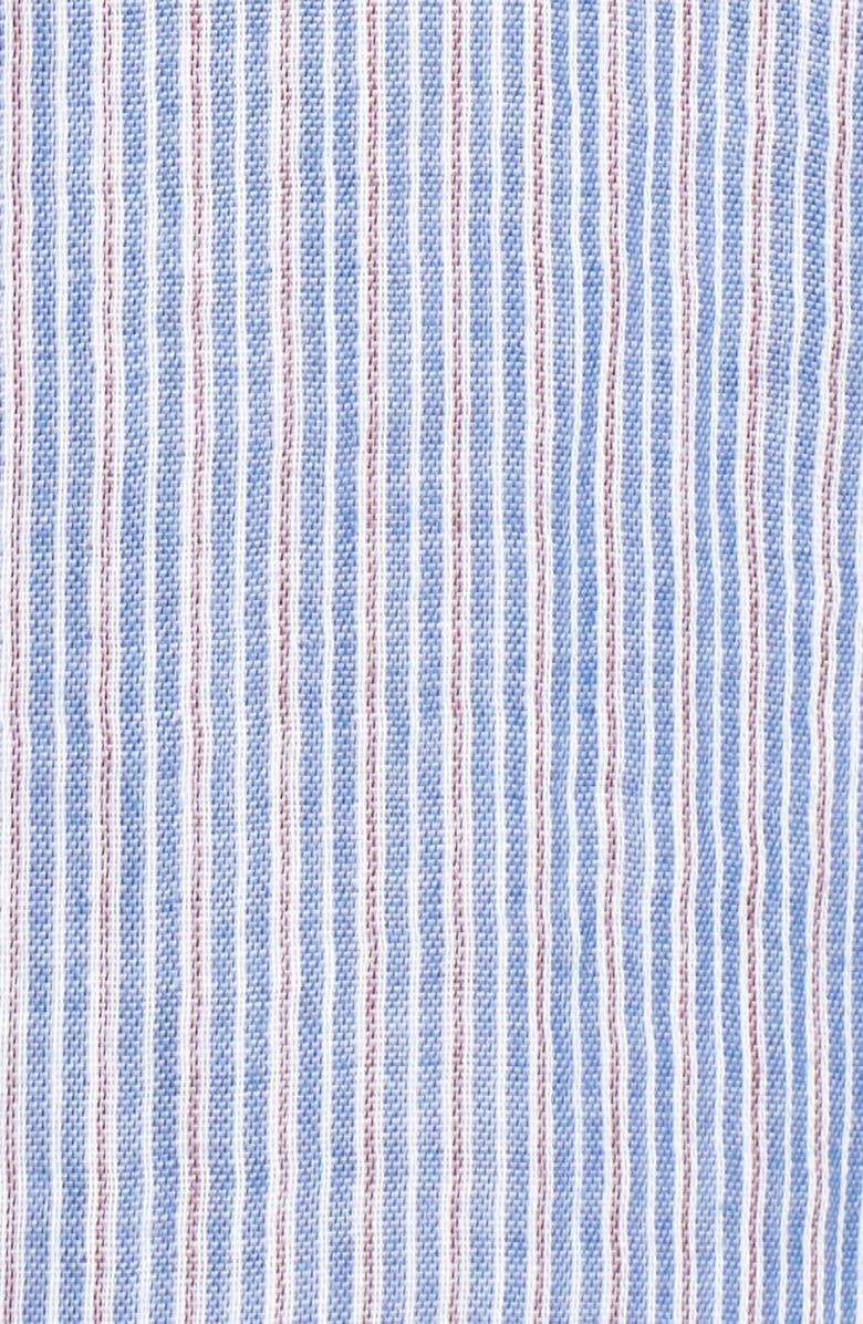 Caslon<sup>®</sup> Bib Front Mix Stripe Shirt, Alternate, color,