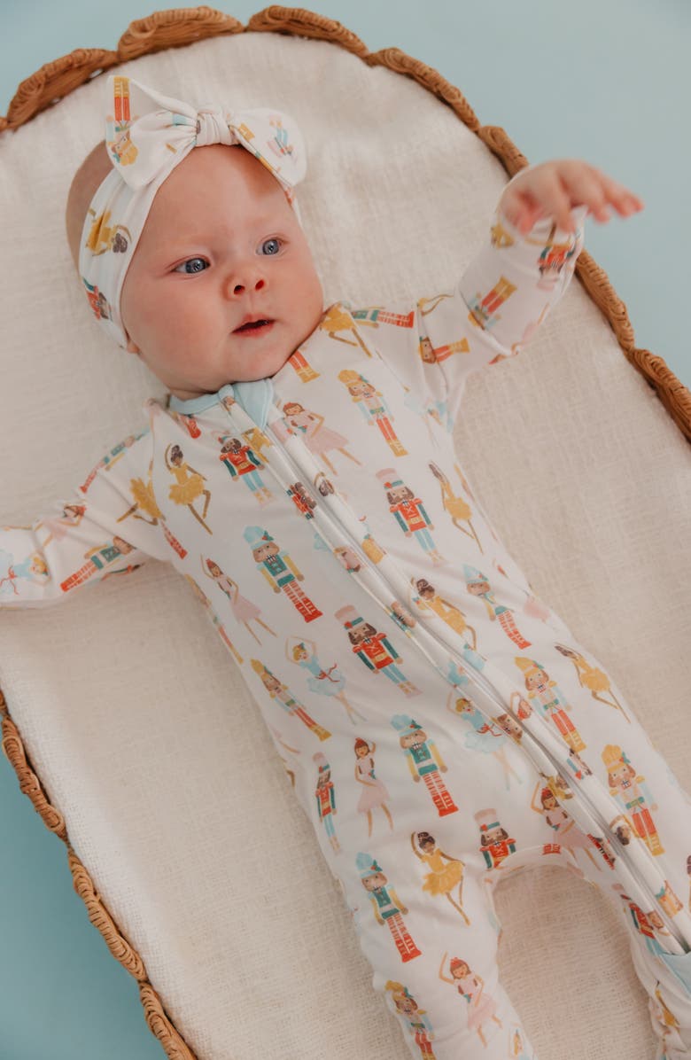 Copper Pearl Juliet Zip-Up Footie Pajamas, Alternate, color, Juliet