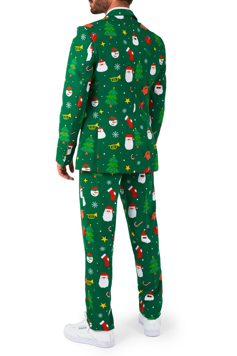 Festivity Green Slim Fit Two-Piece Suit & Tie Set, Alternate, color, GREEN
