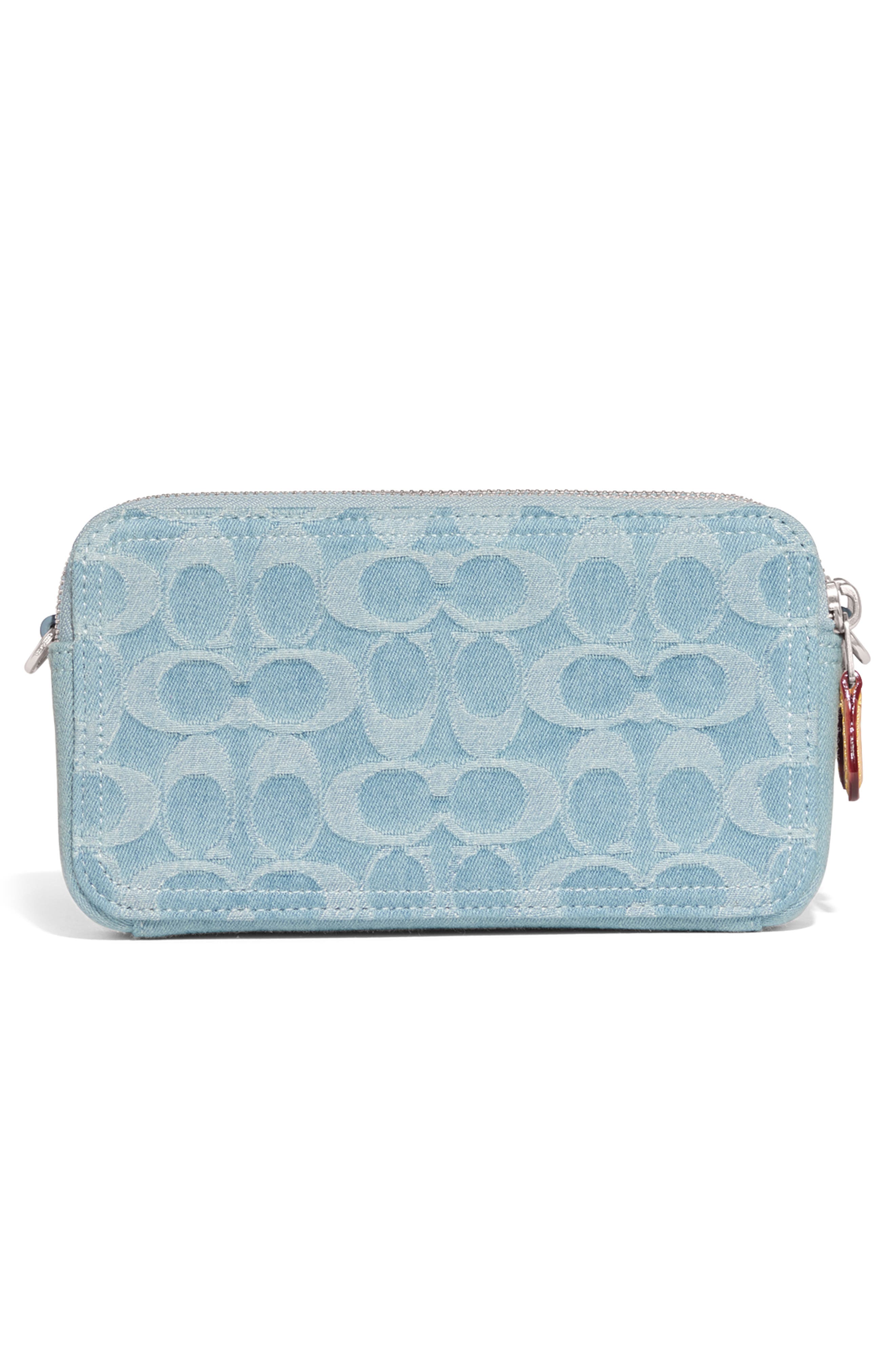 COACH Kira Signature Washed Denim Crossbody Bag, Alternate, color, 