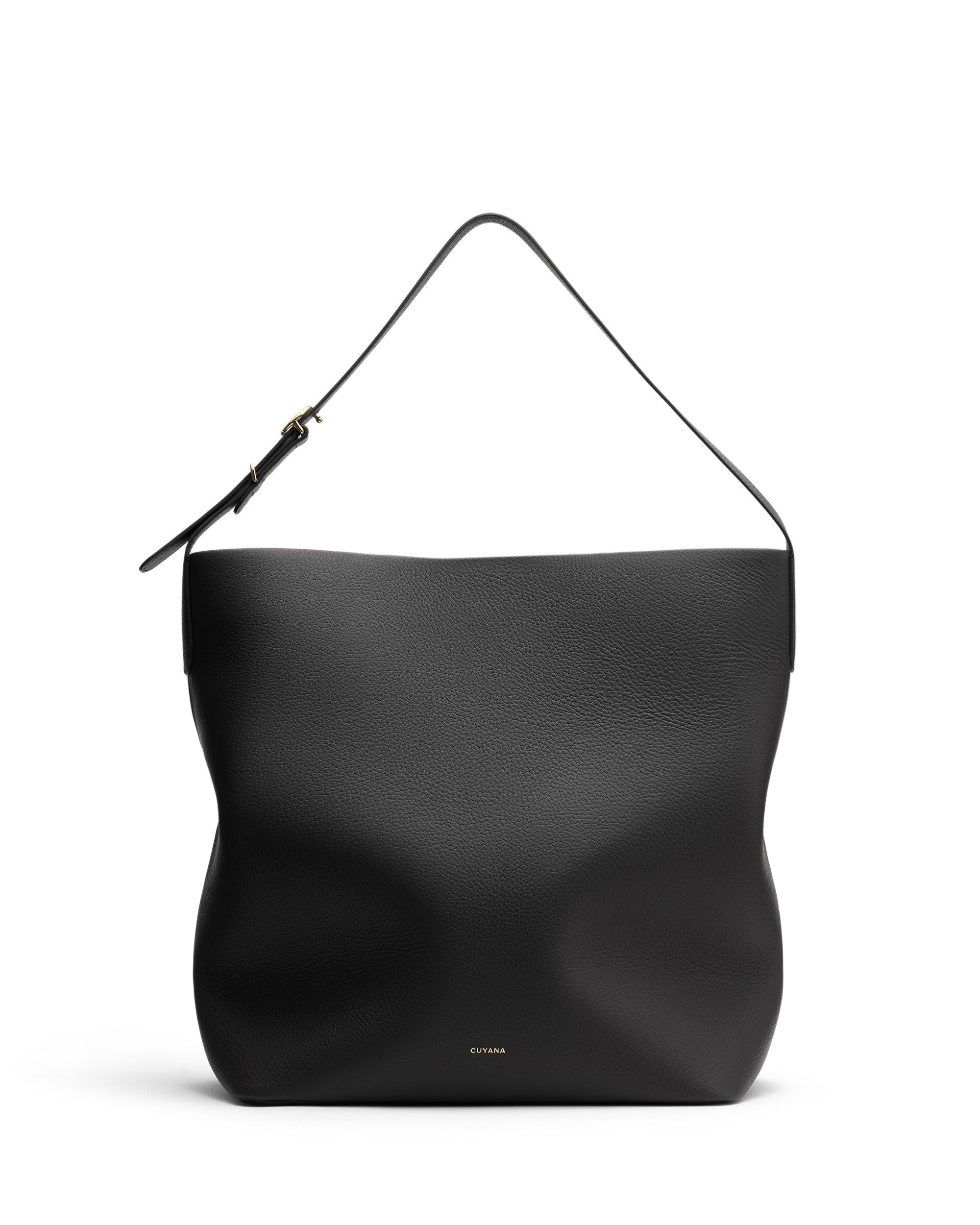 Cuyana Camina Bucket Bag, Main, color, Black