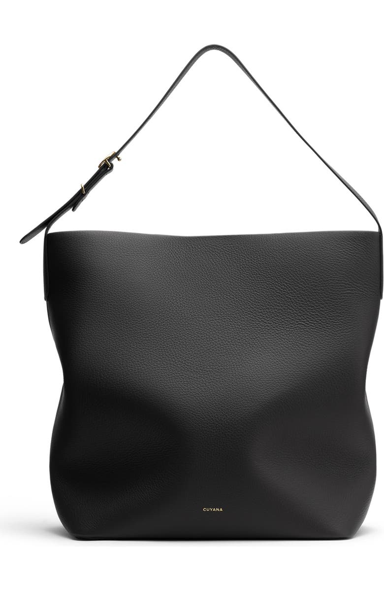 Cuyana Camina Bucket Bag, Main, color, Black