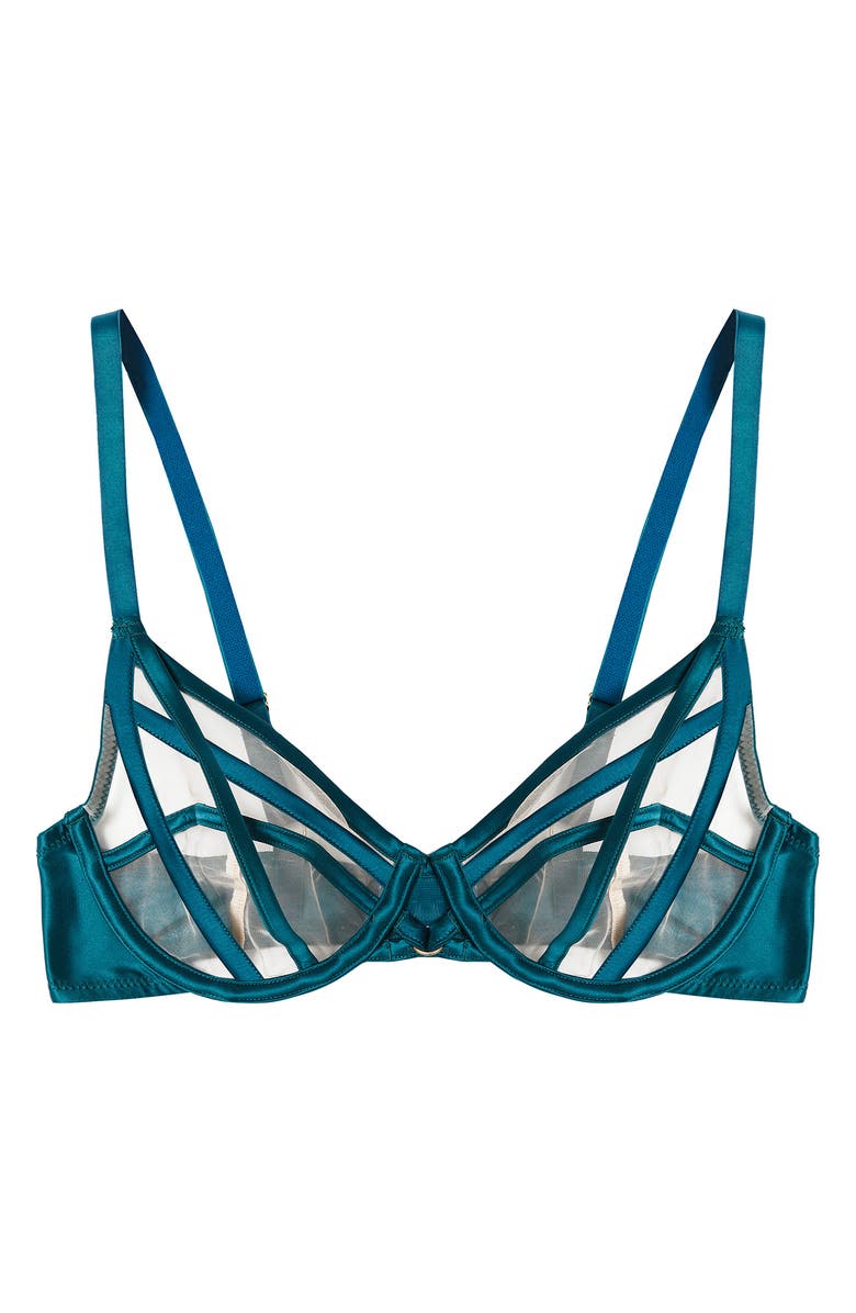 Playful Promises Ramona Illusion Mesh Underwire Bra, Alternate, color, 