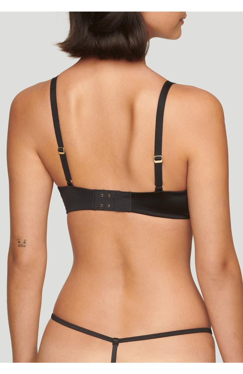 CUUP The Plunge Satin, Alternate, color, Black Shine