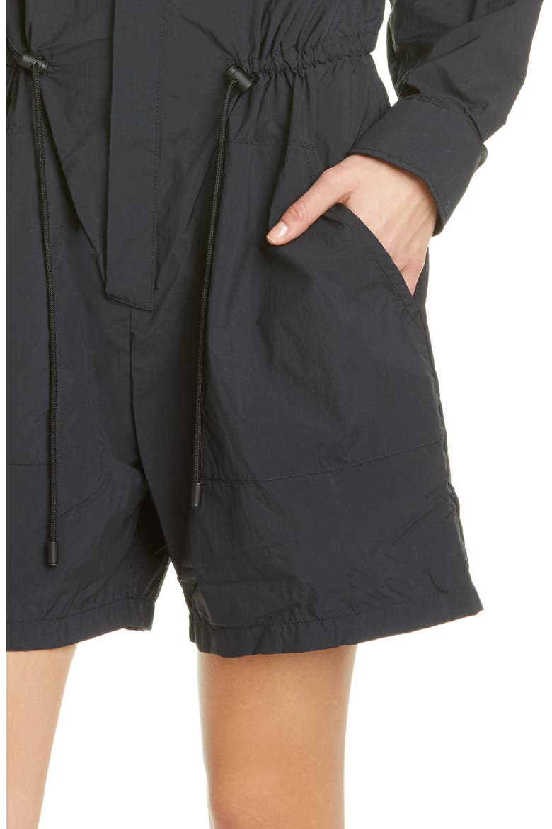 Recycled Nylon Jumpsuit, Alternate, color, BLACK