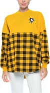 FANATICS Women's Fanatics Branded Gold Pittsburgh Penguins Buffalo Check Long Sleeve T-Shirt