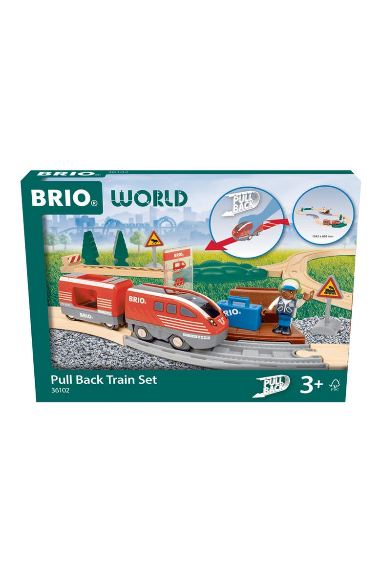 Kids' Pull Back Train Set, Main, color, MULTI