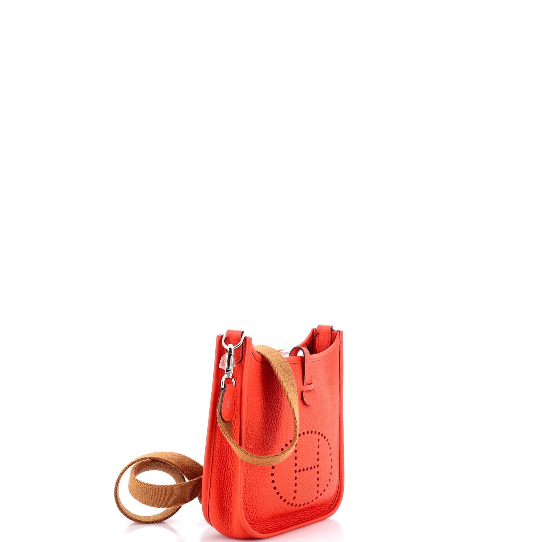 Pre-Owned Hermes Evelyne Bag Gen III Clemence TPM, Alternate, color, Capucine