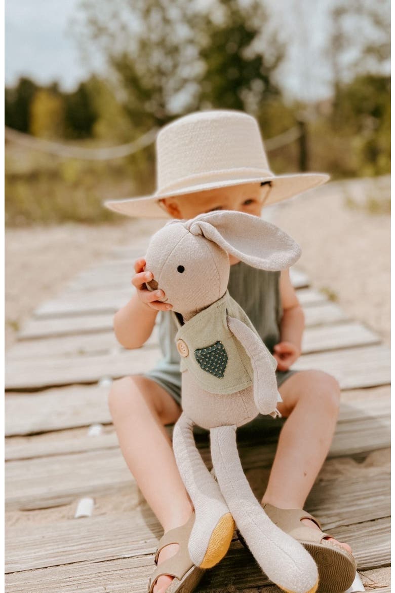 Luca Plush Bunny Stuffed Animal, Alternate, color, GREY