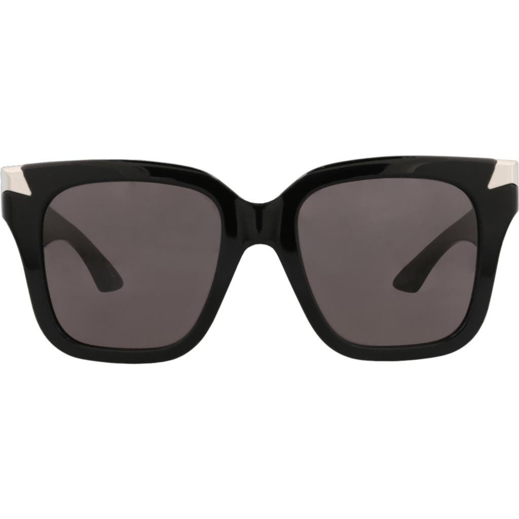 Alexander Mcqueen Mcqueen 53mm Square Sunglasses In Black
