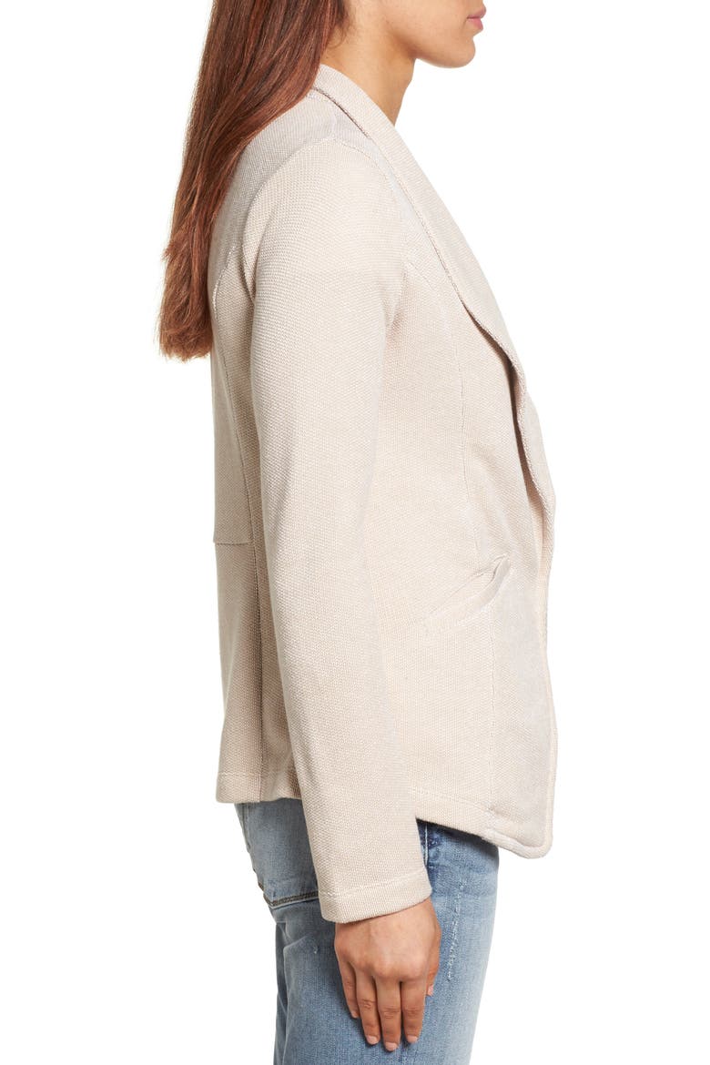 Knit Blazer, Alternate, color, TAN- WHITE PATTERN