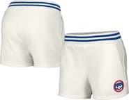 LUSSO Women's Lusso  White Chicago Cubs Maeg Tri-Blend Pocket Shorts
