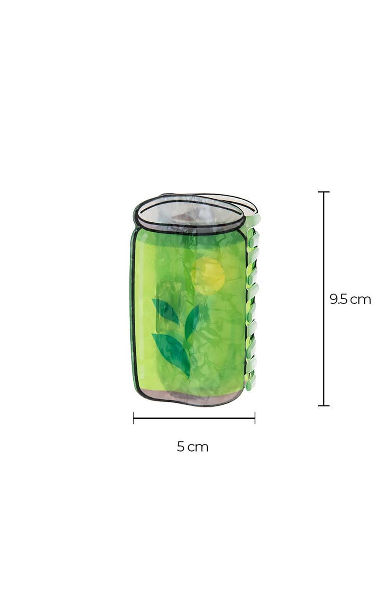 BY ADINA EDEN Lime Twist Sparkle Claw Clip, Alternate, color, Green