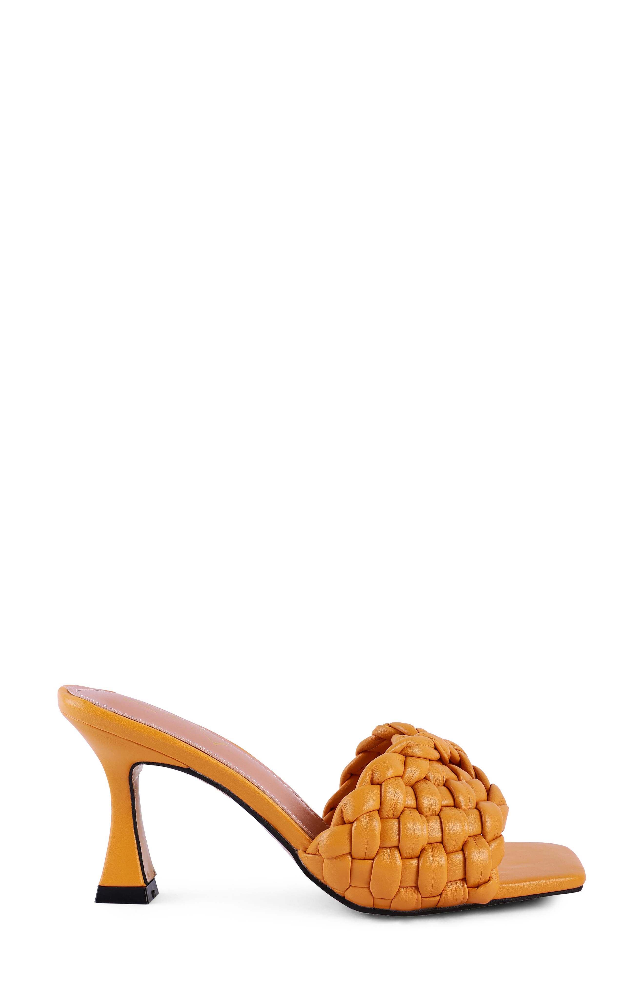LONDON RAG Celie Woven Heeled Sandal, Alternate, color, Yellow