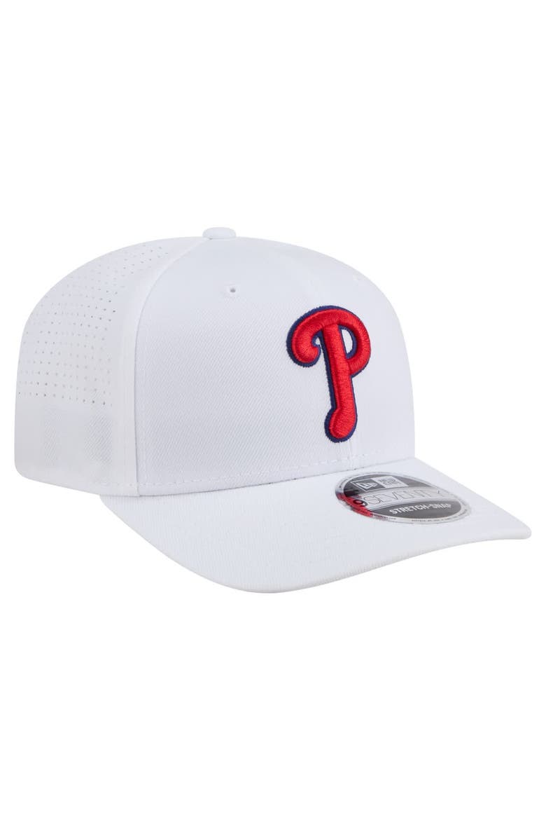 Men's New Era White Philadelphia Phillies COOLERA 9SEVENTY Adjustable Hat, Alternate, color, White