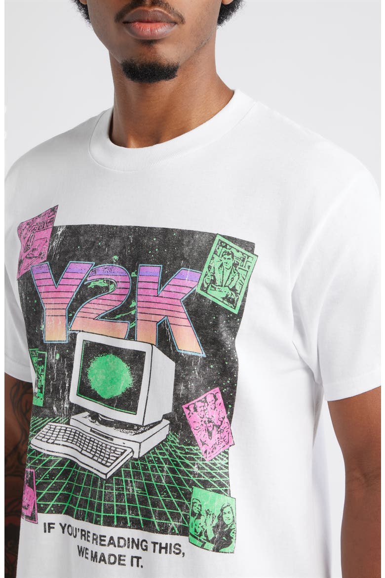 Y2K Cotton Graphic T-Shirt, Alternate, color, WHITE