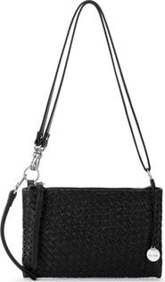 The Sak Vita Hand Woven Leather Crossbody Wristlet