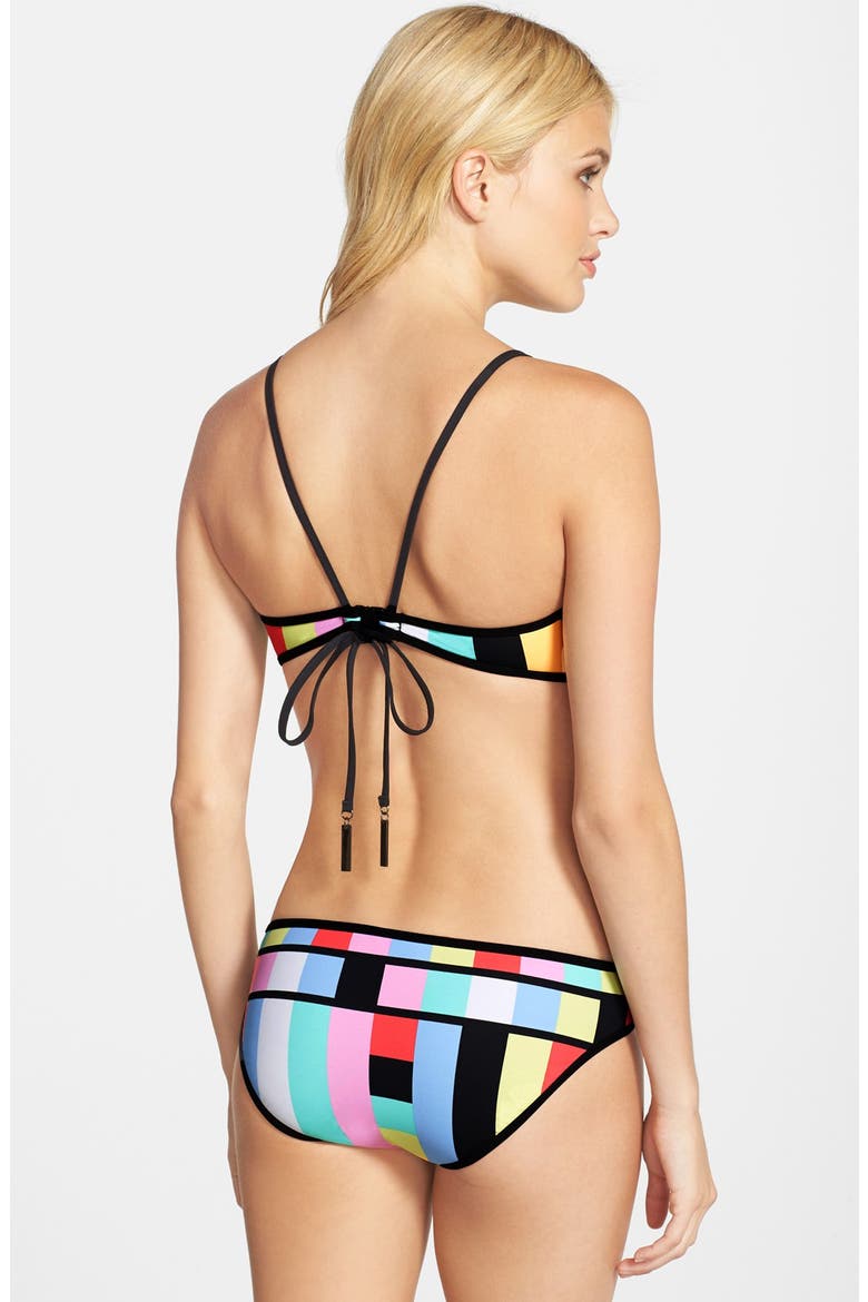 'Bandwave' Hipster Bikini Bottoms, Alternate, color, MULTI
