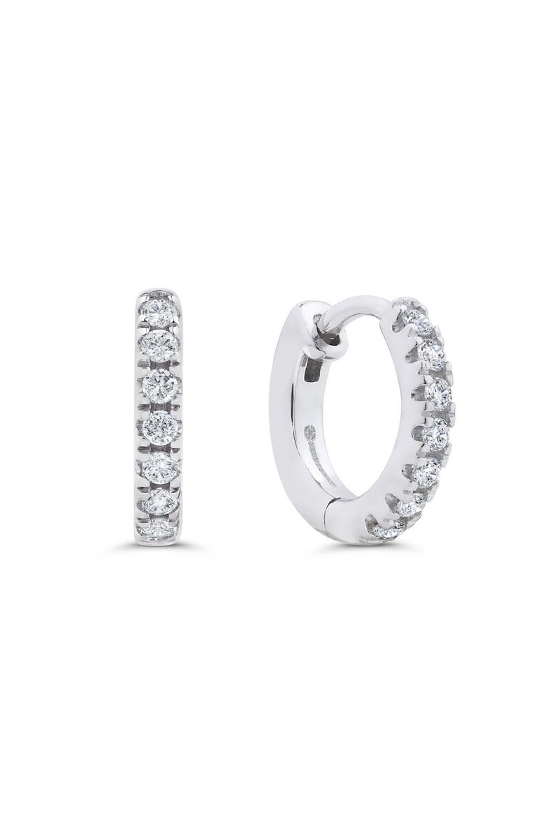 Pavé-All-Day Hoops, Main, color, Silver
