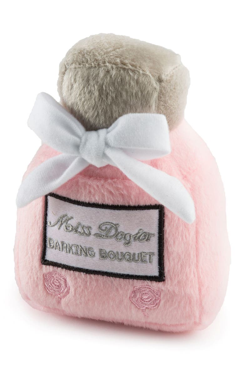 Miss Dogior Perfume Bottle Plush Dog Squeaker Toy, Main, color, PINK