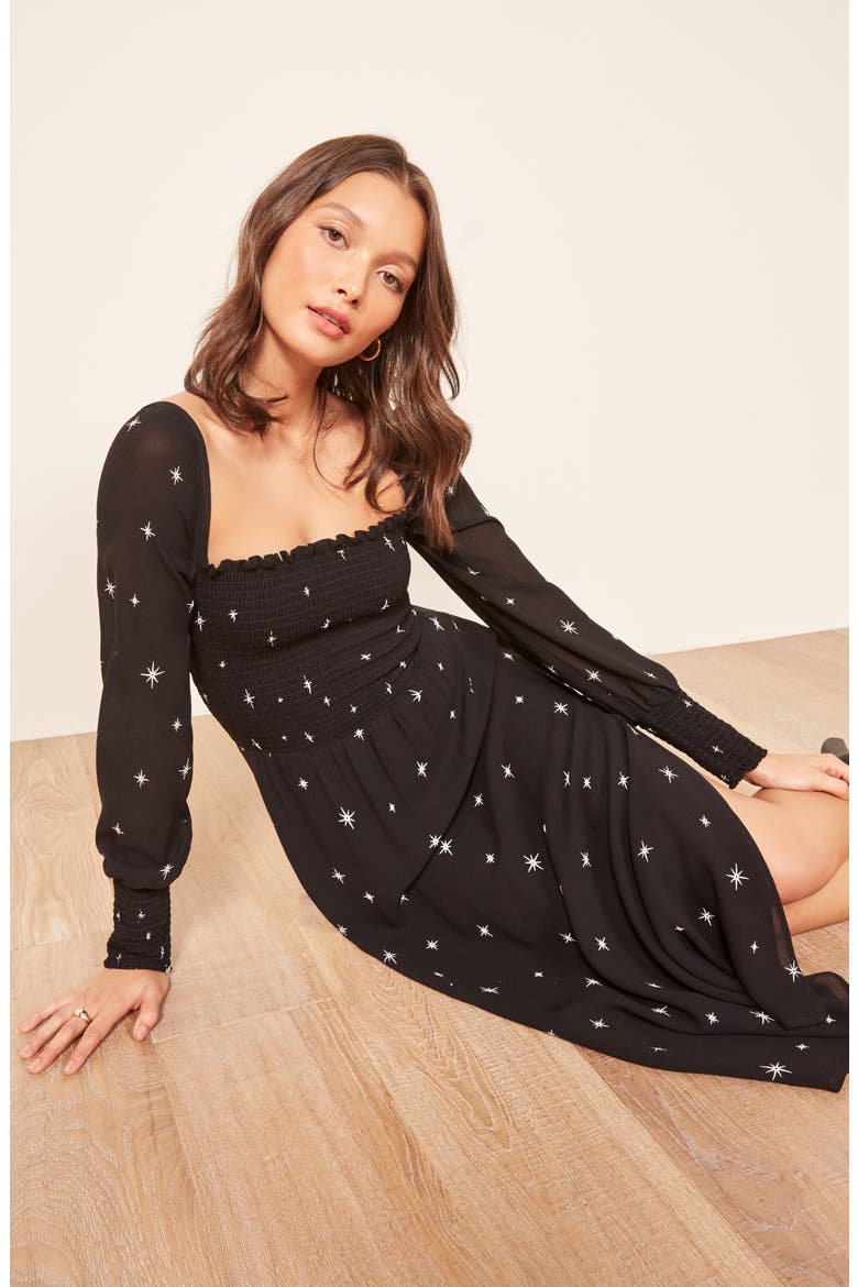 Rowan Midi Dress, Alternate, color, CONSTELLATION