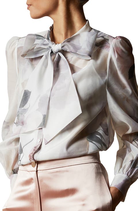 Mirta Tie Neck Blouse