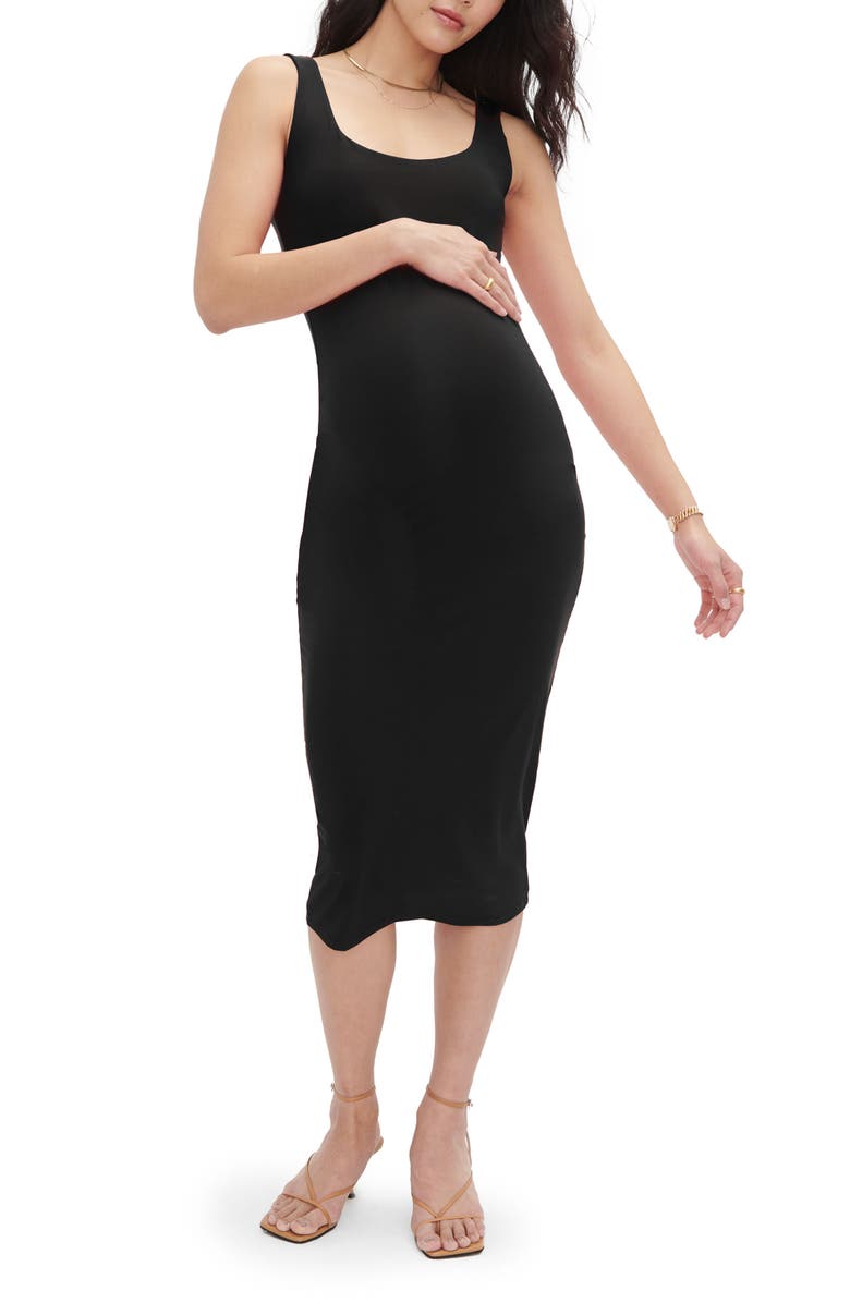 HATCH Collection The Body Tank Dress, Main, color, Black